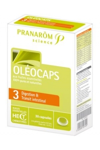 Pranarom - OLEOCAPS 3 - DIGESTION & TRANSIT INTESTINAL30 Comprims