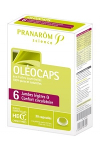 Pranarom - OLEOCAPS 6 - JAMBES LEGERES & CONFORT CIRCULATOIRE30 Comprims