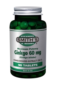 Smith's Vitamins - GINKGO 60 mg.