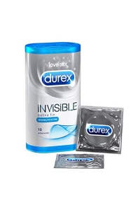 Durex - DUREX INVISIBLE EXTRA FIN 10 Prservatifs 