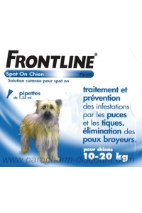 Biocanina - FRONTLINE - Spot-on Chien - pour chien de 10 / 20 kg. 4 pipettes
