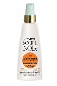 SOLEIL NOIR - LAIT FLUIDE VITAMINE - PROTECTION FAIBLE -SPF 10 - 150 ml